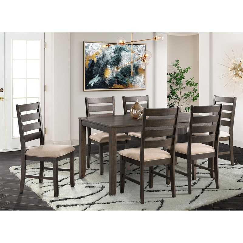 Brock – 7 Piece Dining Set (Table And Six Chairs) – Walnut
