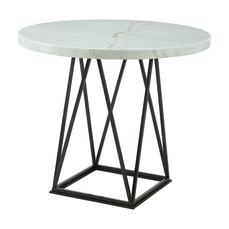 Riko – Round Counter Height Dining Table – White