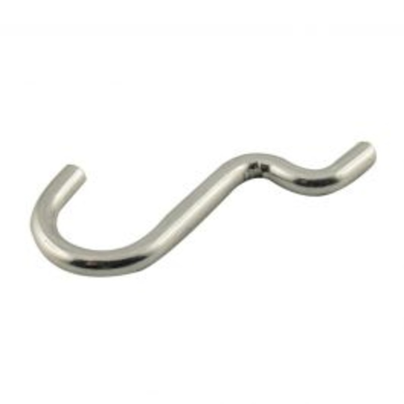 6 METAL HOOKS FOR PERFORATED PANELS SIZE 4