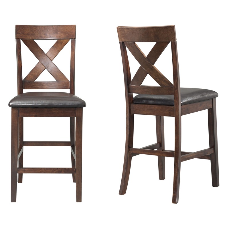 Alex – Counter Side Chair With Pu (Set of 2)