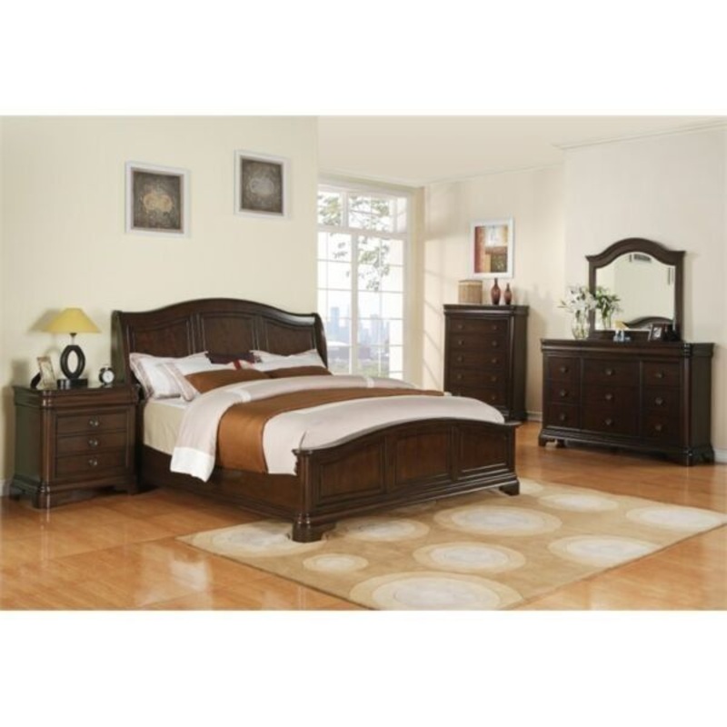Cameron – Panel Bedroom Set|Dark Brown|3 Pc. Bed, Chest, Nightstand|5 Pc. Bed, Chest, Dresser, Mirror, Nightstand|4 Pc. Bed, Dresser, Mirror, Nightstand|6 Pc. Bed, Chest, Dresser, Mirror, 2 Nightstands|Queen|King