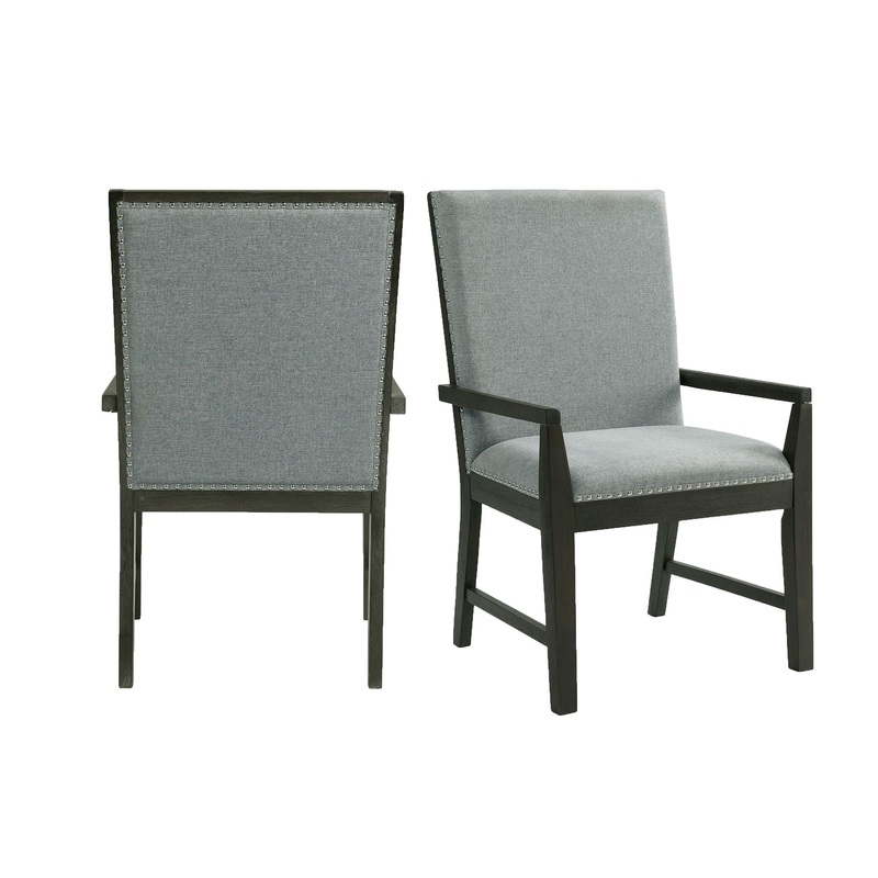 Donovan – Standard Height Arm Chair (Set of 2) – Gray
