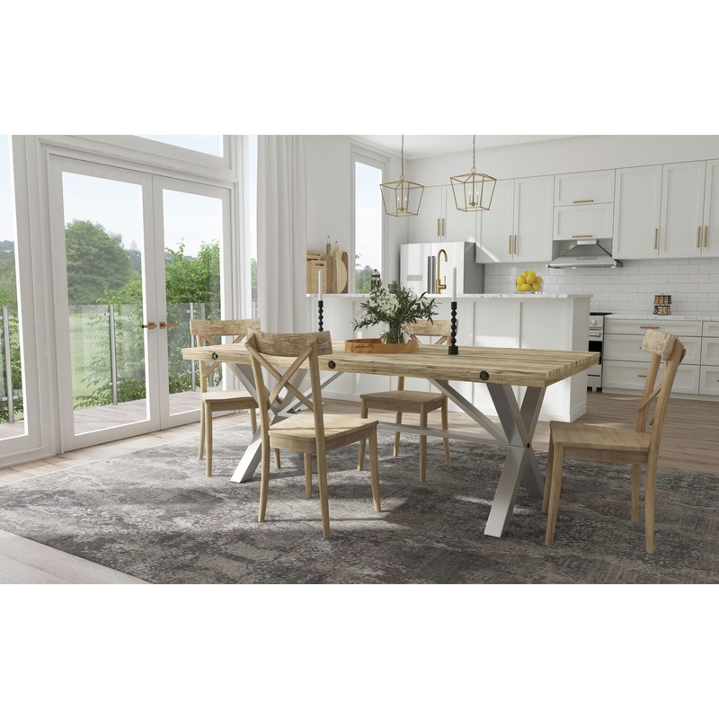 Callista – Rectangle 5 Piece Dining Set-Table And Four Chairs – Beach
