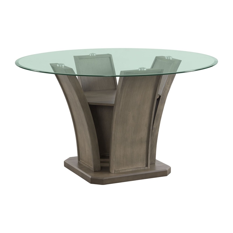 Dapper – Round Dining Table|Dark Brown|Gray