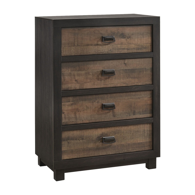Harlington – 4-Drawer Chest – Dark Chocolate