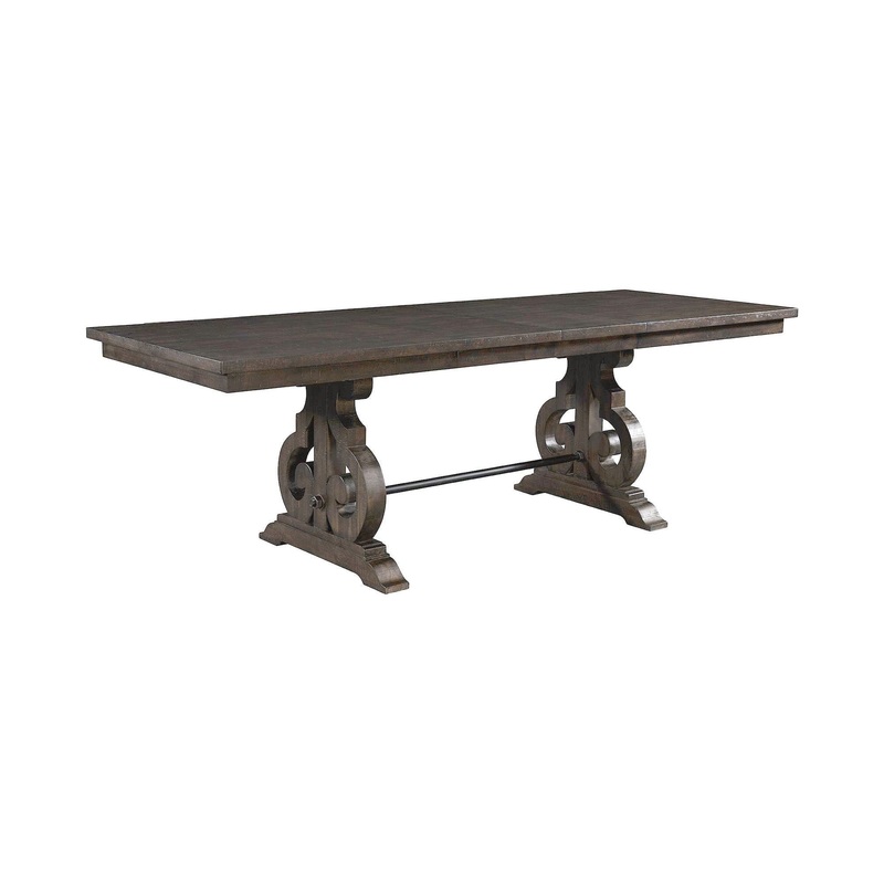 Stone – Counter Height Dining Table – Smokey Walnut