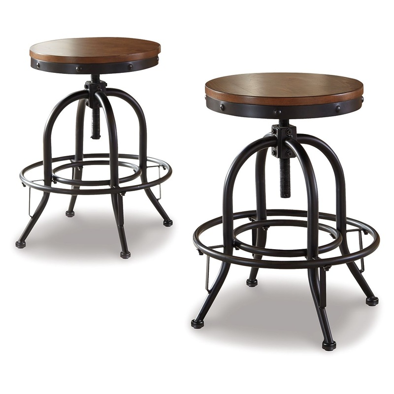 Valebeck – Swivel Barstool (Set of 2)