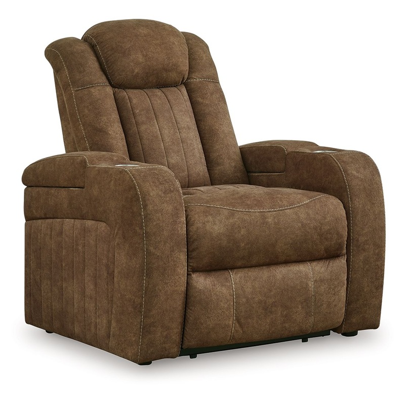 Wolfridge – Power Recliner/Adj Headrest – Brindle