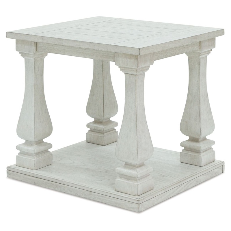 Arlendyne – Rectangular End Table – Antique White