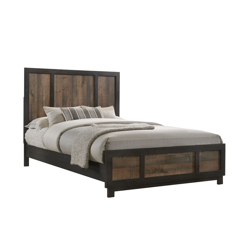 Harlington – Panel Bed|Dark Brown|Queen|King|Full