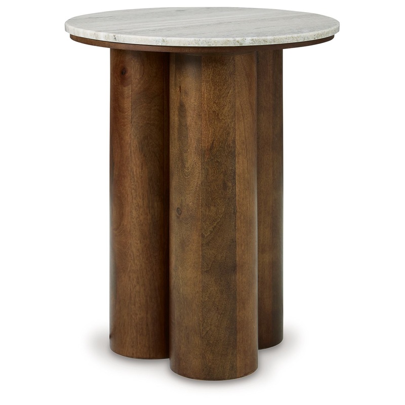 Henfield – Accent Table – Beige / Brown