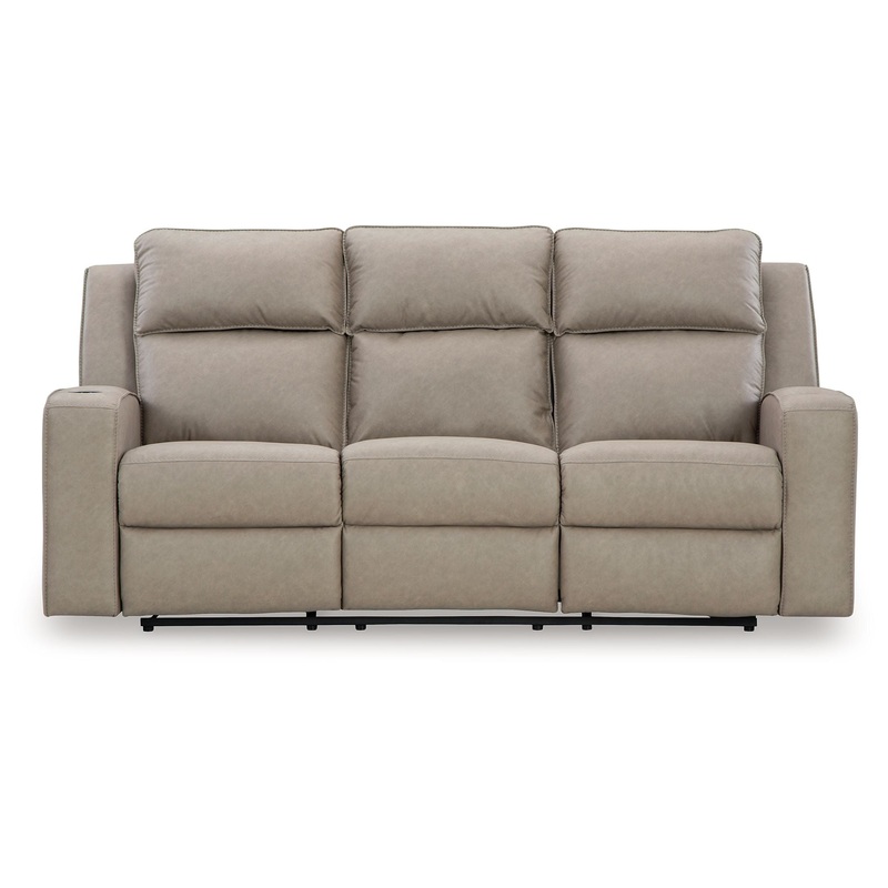Lavenhorne – Rec Sofa W/Drop Down Table – Pebble