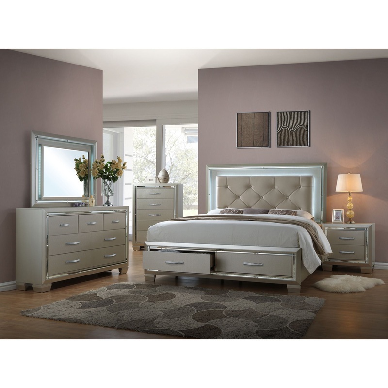 Platinum – Platform Storage Bedroom Set