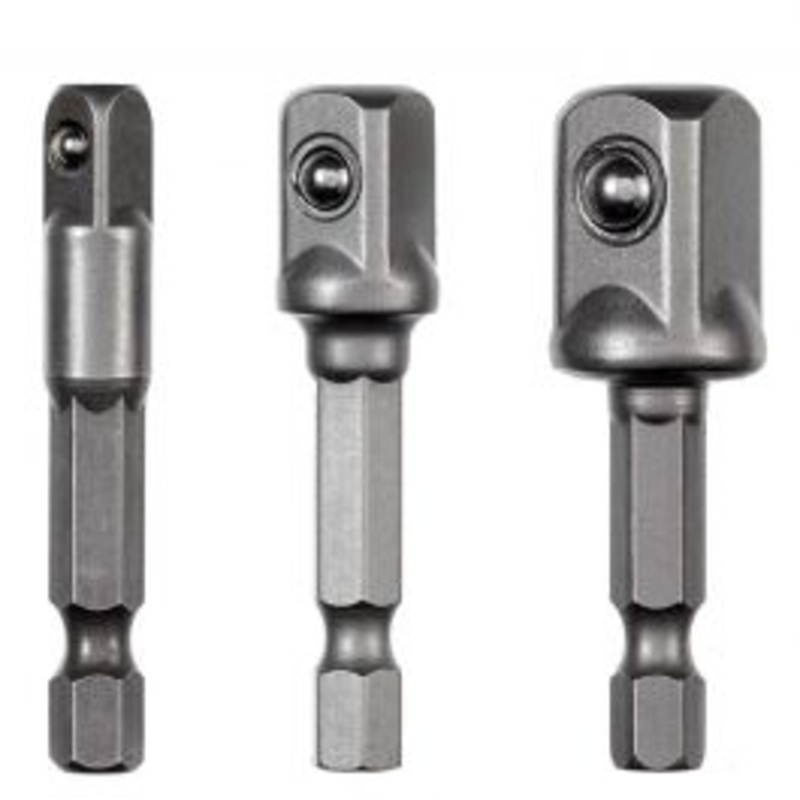 ADAPTER SET 50MM 1/4-3/8-1/2 3-PIECE DEXTER