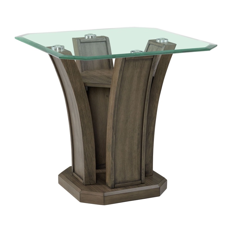 Dapper – Square End Table – Gray