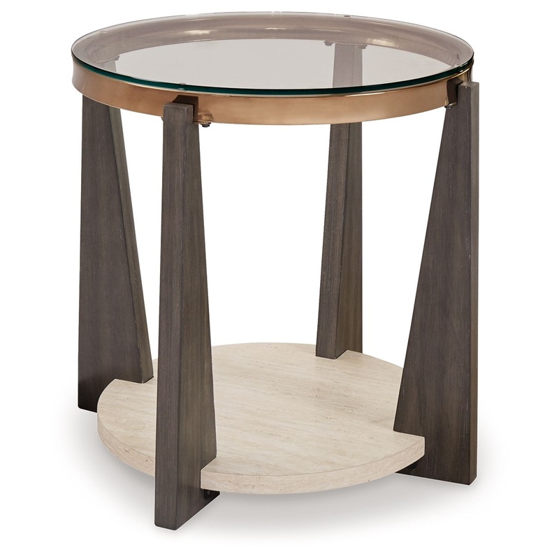 Frazwa – Round End Table – Multi