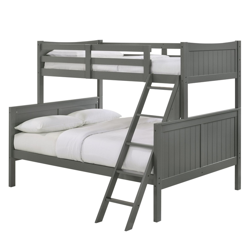 Sami – Bunk|Dark Gray|Dark Brown|White|Twin over Full|Twin over Twin
