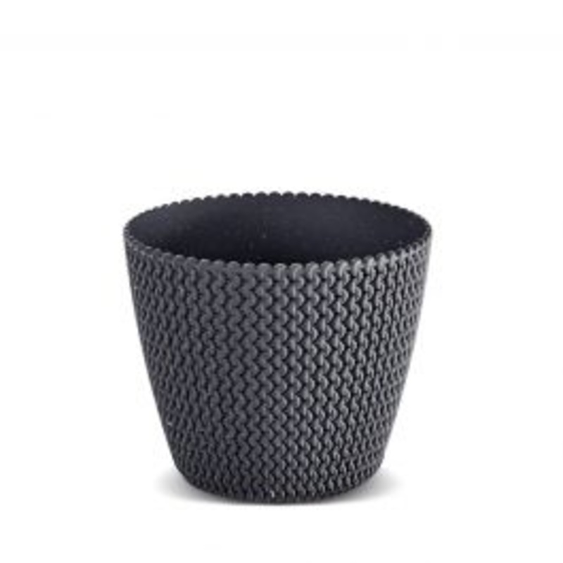 SPLOFY VASE CM 13 H 11 ANTHRACITE ECO WOOD
