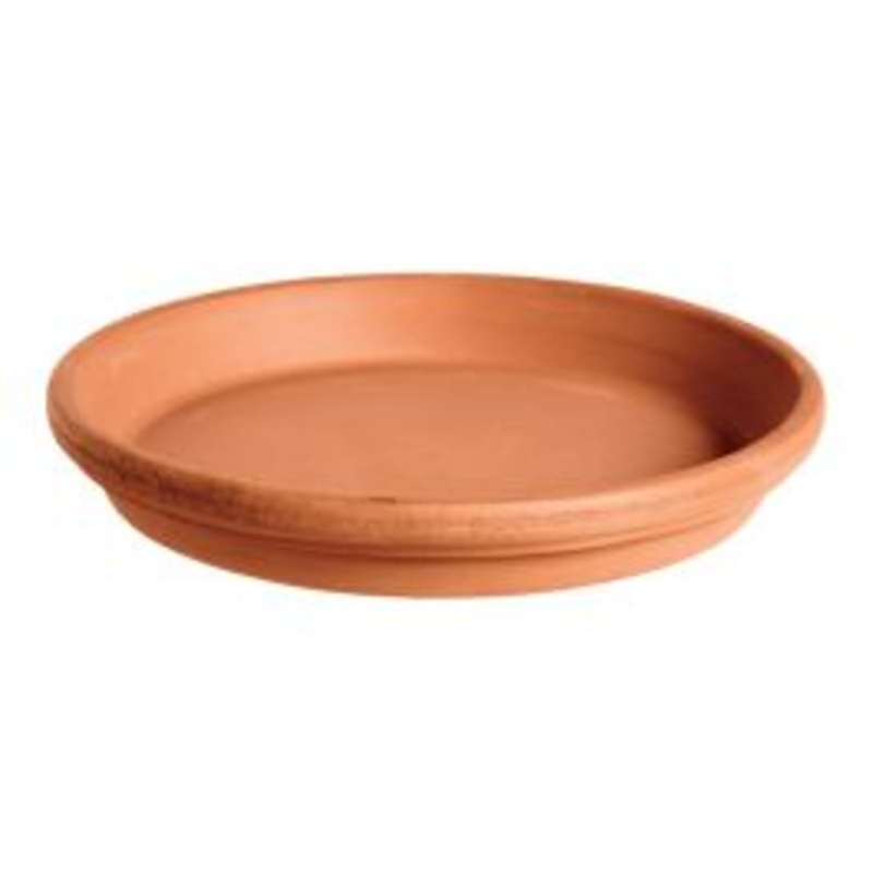 TERRACOTTA SAUCER DIAMETER 13XH2.4 CM FIRED