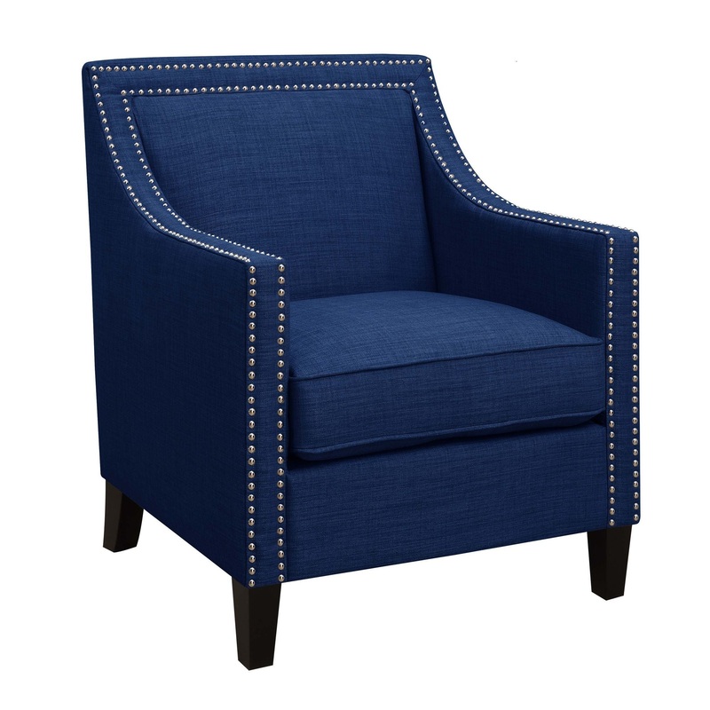 Erica – Accent Chair|Dark Gray|Blue|Beige