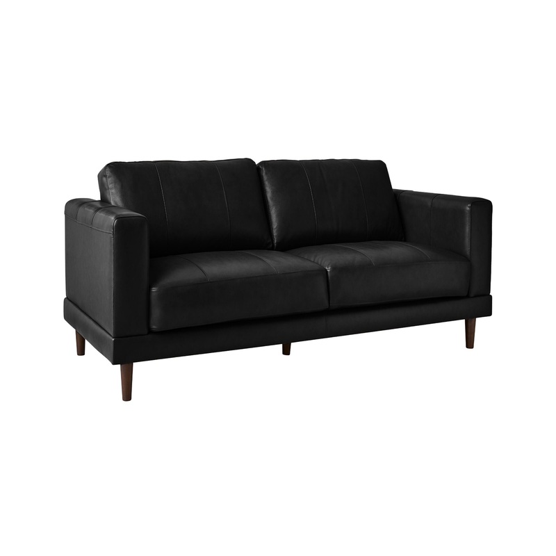 Hampton – Loveseat|Black|Dark Brown