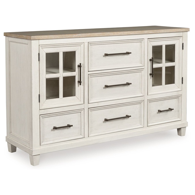 Shaybrock – Dresser – Antique White / Brown
