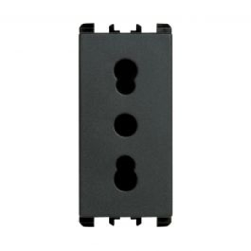 SOCKET 10/16A NEA ANTHRACITE