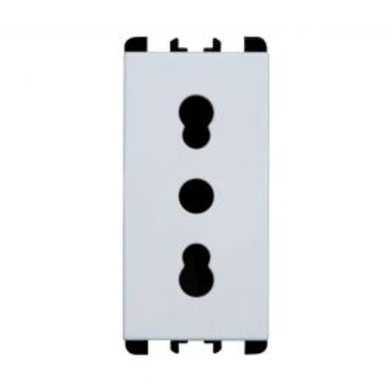 SOCKET 10/16A NEA WHITE