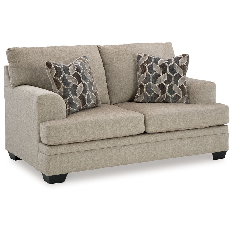 Stonemeade – Loveseat|Dark Brown|Light Brown