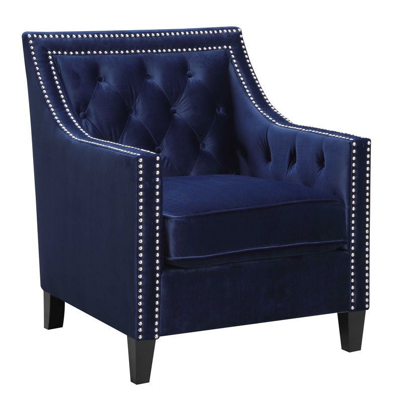 Tiffany – Accent Chair|Light Blue|Dark Gray|Blue