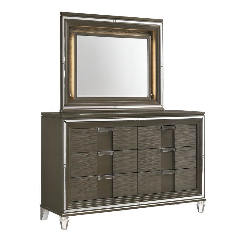 Twenty Nine – 6-Drawer Dresser With Mood Lighting Mirror