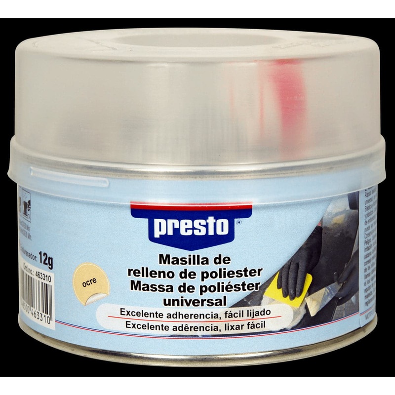 TWO-COMPONENT OCHRE-COLOURED MULTI-SUPPORT PUTTY PRESTO 500 G
