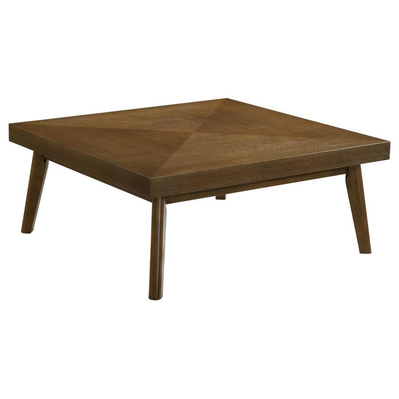 Westerly – Square Wood Coffee Table – Walnut Brown