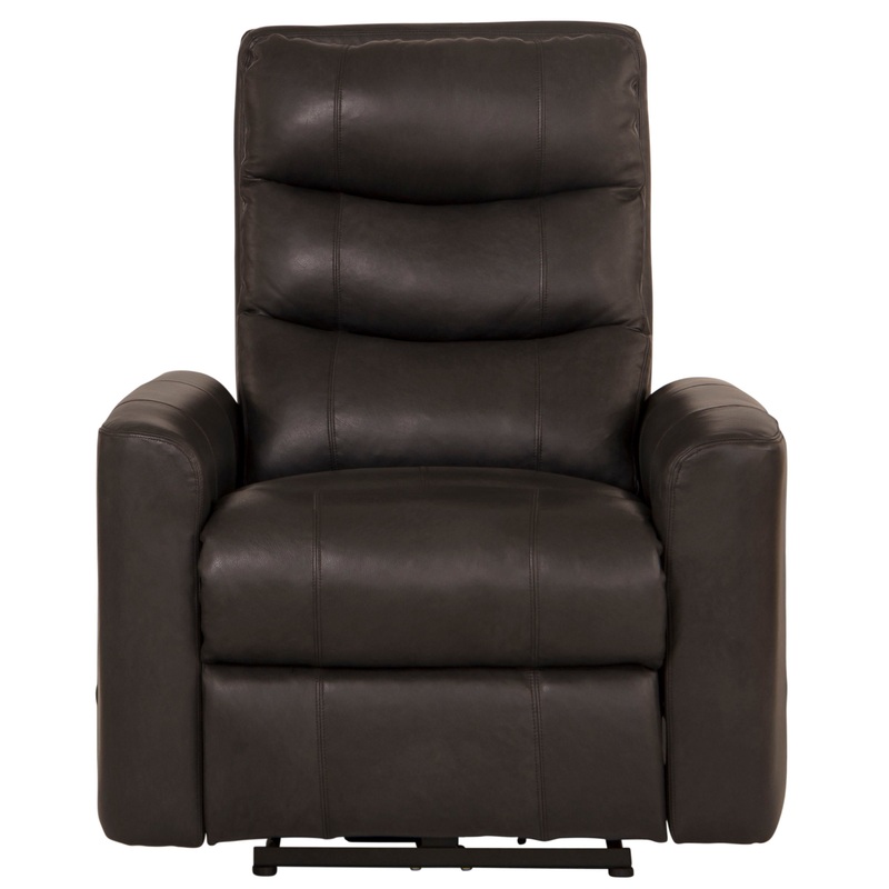 Bosa – Leather Power Recliner – Charcoal
