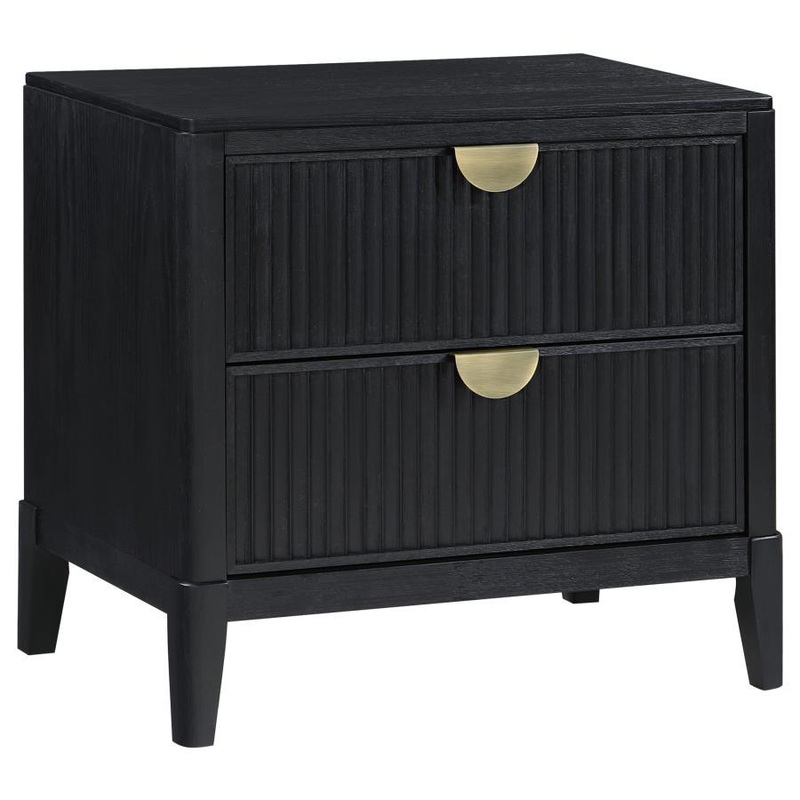 Brookmead – 2-Drawer Nightstand – Black