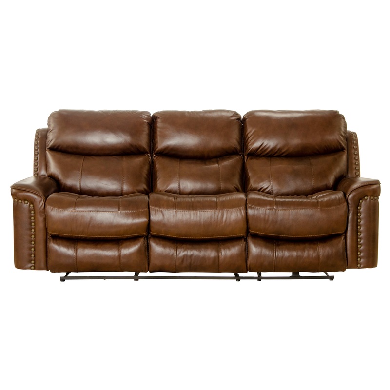 Ceretti – Power Reclining Sofa – Brown Italian Top Grain Leather Match