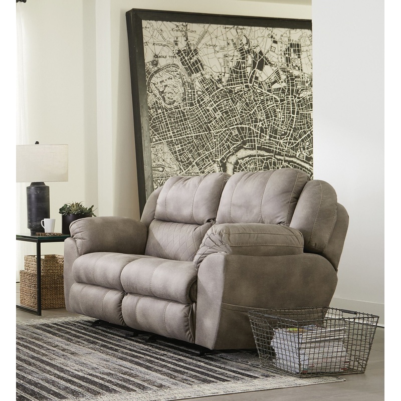 Flynn – Power Lay Flat Rocking Loveseat With Power Adjustable Headrest & Lumbar And Dual Heat & Massage – Fig