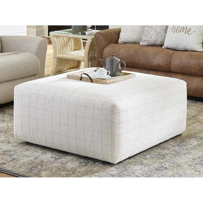 Justine – Castered Cocktail Ottoman – Wheat