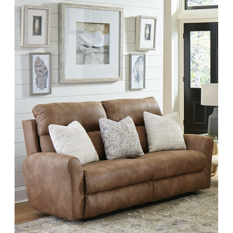 Justine – Lay Flat Reclining Loveseat – Burlap
