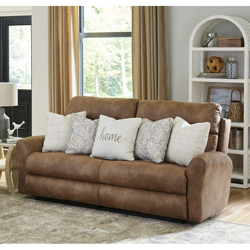 Justine – Lay Flat Reclining Sofa – Burlap