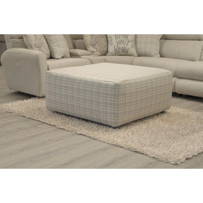 McPherson – Castered Cocktail Ottoman – White