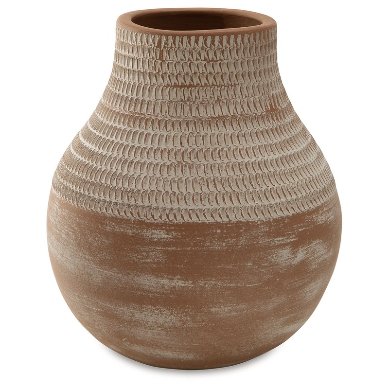 Reclove – Vase|Light Brown|9”W x 9”D x 10”H|9”W x 9”D x 13”H