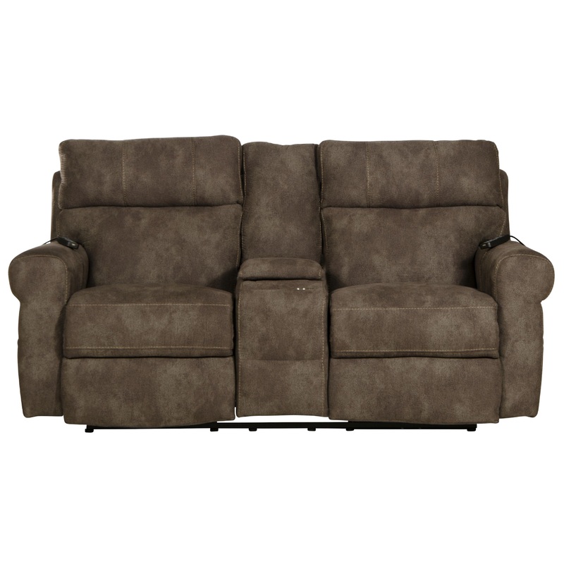 Tranquility – Power Headrest Power Lay Flat Reclining Cons Loveseat With CR3 Heat / Massage / Lumbar – Pewter