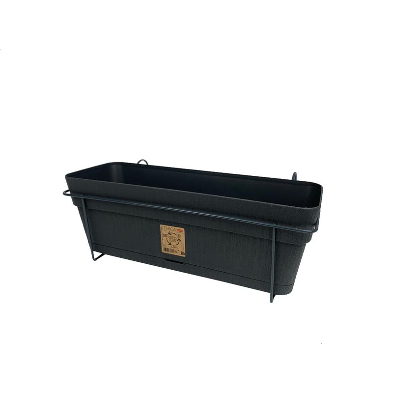 ETHICA BALCONY SET W/METAL SUPPORT CM.50 GRAPHITE