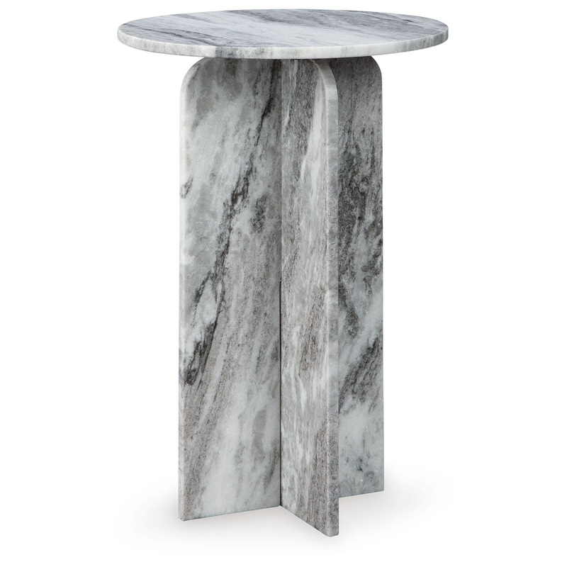 Keithwell – Round Accent Table – Gray