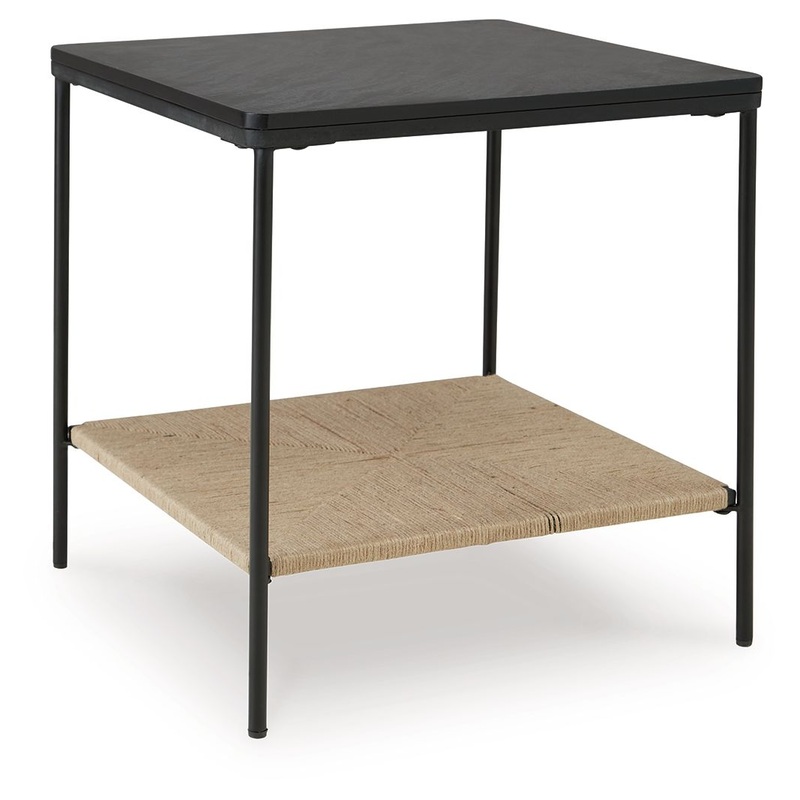 Minrich – Accent Table – Black / Natural