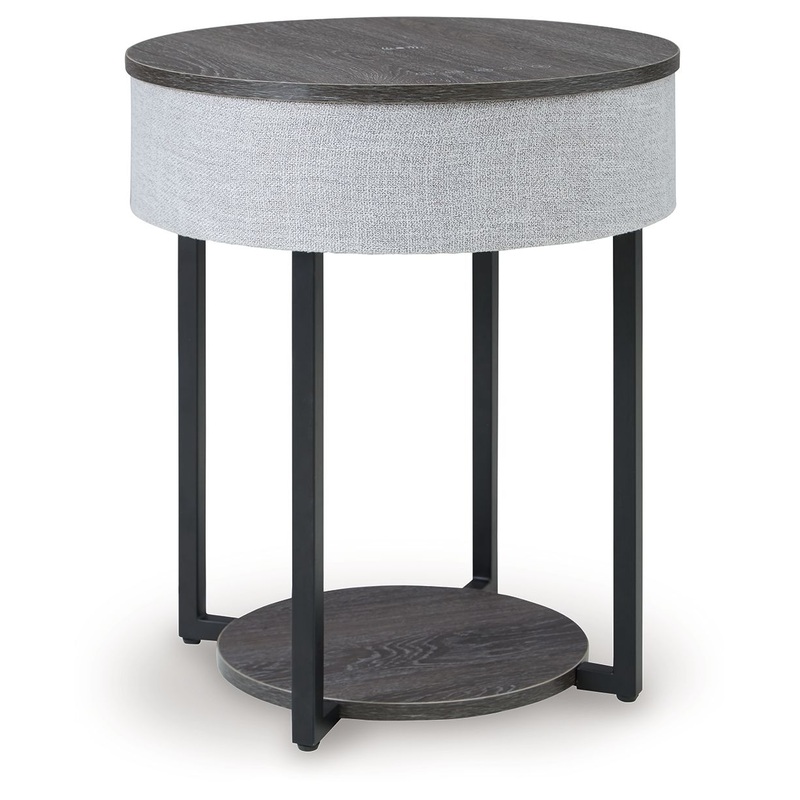 Sethlen – Accent Table – Gray / Black