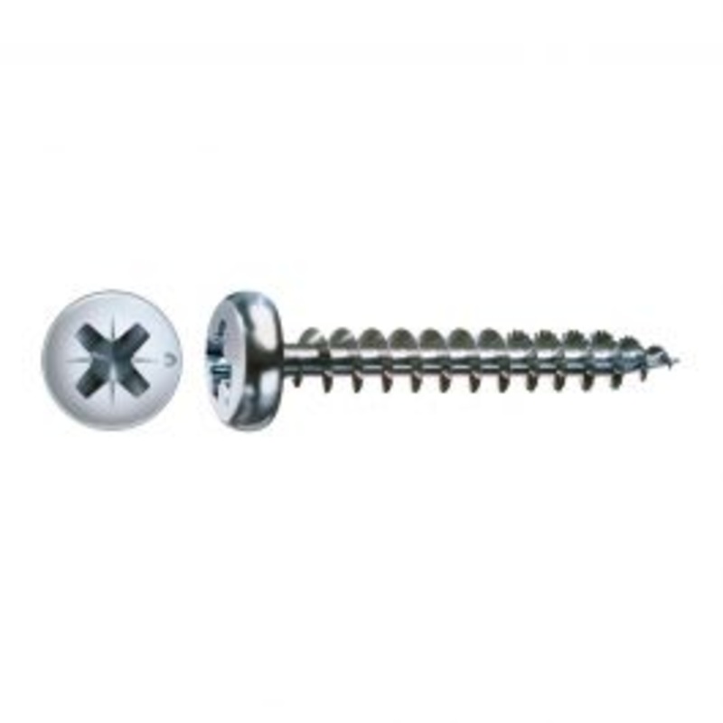 ZINC-PLATED POZI SCREWS 3X10 S 30 PCS.