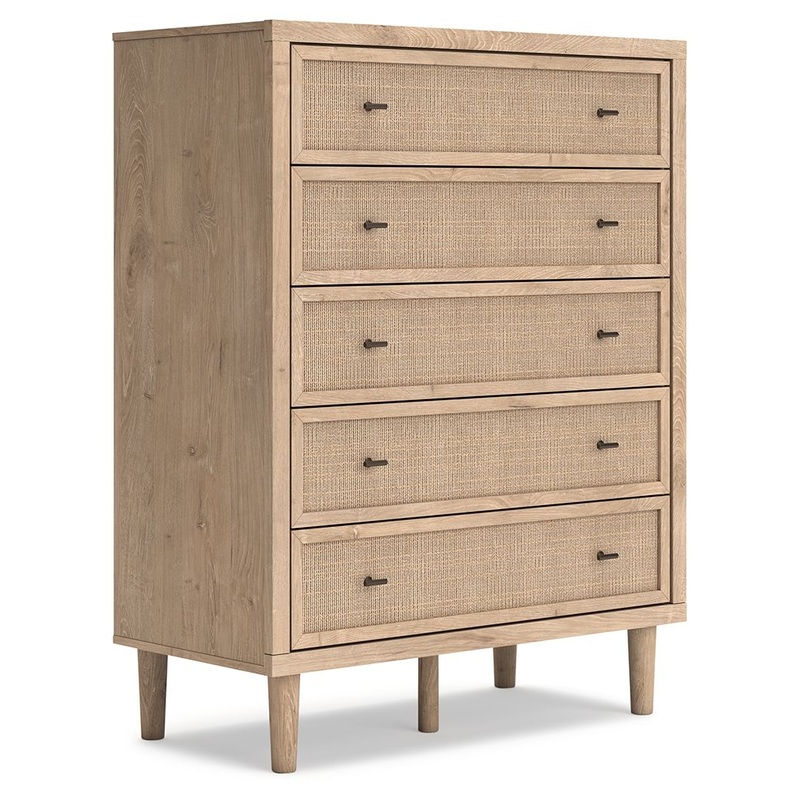 Cielden – Five Drawer Wide Chest – Two-Tone