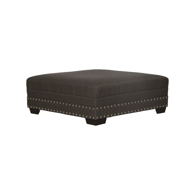 Crawford – Cocktail Ottoman – Dark Gray